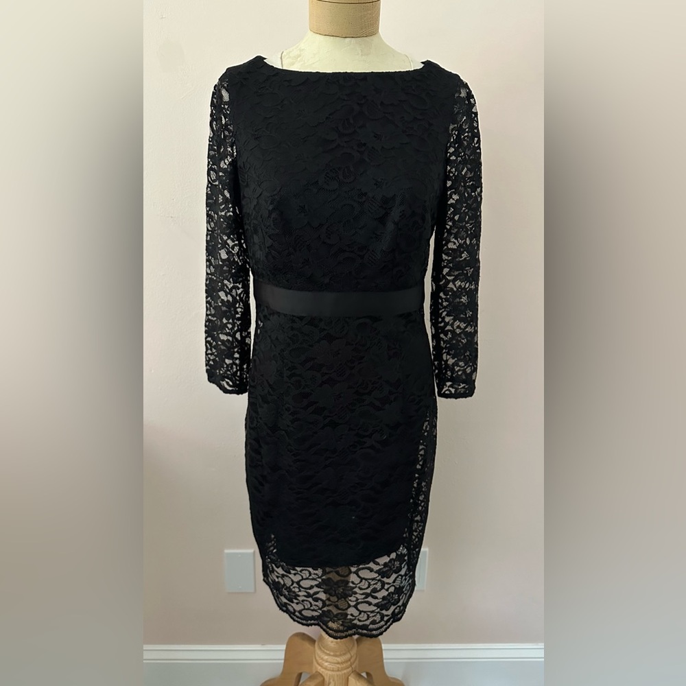 The Limited Elegant Black Lace Dress 6